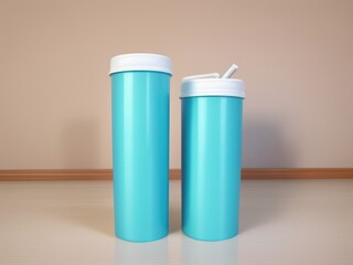 Plain tube container illustration design

