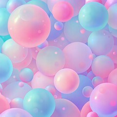 pastel pink and blue bubbles background
