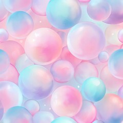 pastel pink and blue bubbles background
