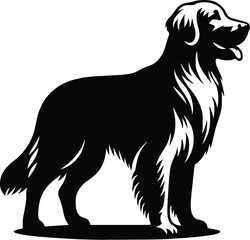 Obraz na płótnie Canvas dog silhouette