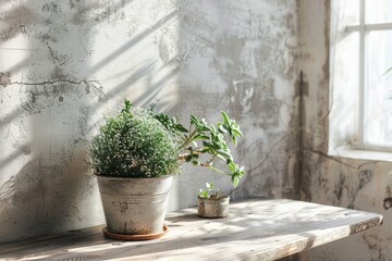 Industrial-style decor elements against a soft transparent white surface, ideal for urban designs