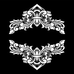 Vector frame ornament vintage classic element decoration