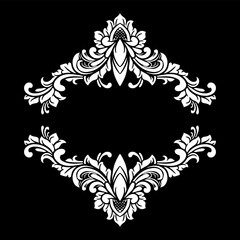 Vector frame ornament vintage classic element decoration