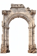 Naklejka premium South America Arch arch architecture white background.