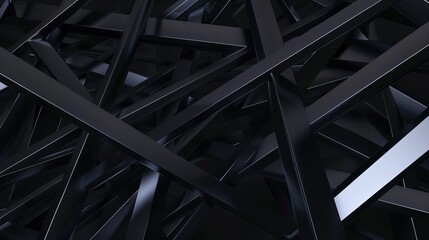 Fototapeta premium Shiny metallic lines reflecting light in a mesmerizing manner, abstract , background