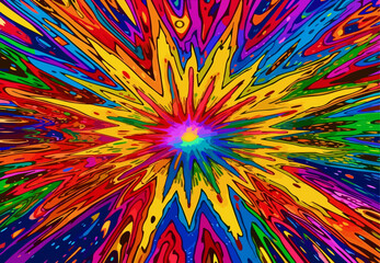 Psychedelic colorful background