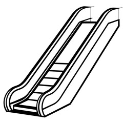 escalator vector illustration