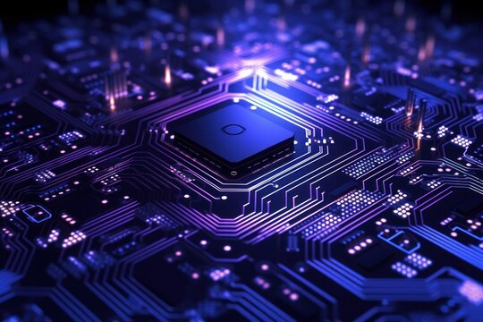 Circuit board backgrounds blue motherboard