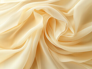 Obraz premium Stoff in welligen creme Farben für Webdesign und Druckvorlage