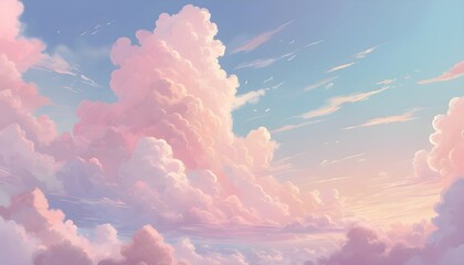 pink clouds in the sky