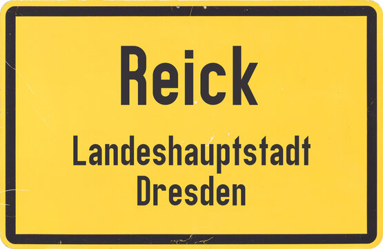 Ortsschild Dresden Reick