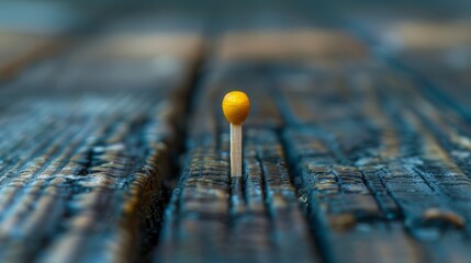   Two yellow lollipops on separate wooden tables - obrazy, fototapety, plakaty