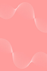 Abstract background with waves for banner. Standart poster size. Vector background with lines. Element for design isolated. Red gradient. Brochure, booklet. Summer, spring. Mother's Day