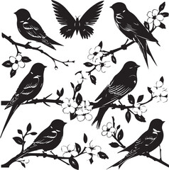 seamless pattern with birds