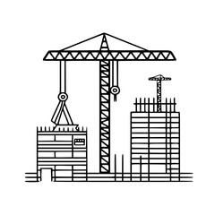 construction icon, crane icon, building icon, industry icon, business icon, architecture icon, house icon, development icon, industrial icon, machine icon, crane, construction, building