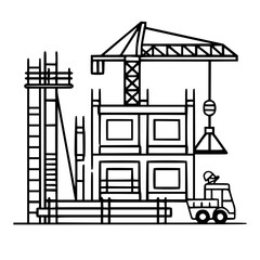 construction icon, crane icon, building icon, industry icon, business icon, architecture icon, house icon, development icon, industrial icon, machine icon, crane, construction, building, vector, indus