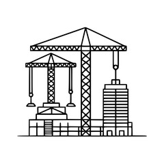 construction icon, crane icon, building icon, industry icon, business icon, architecture icon, house icon, development icon, industrial icon, machine icon, crane, construction, building, vector, indus