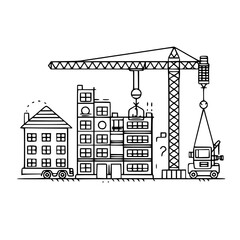 construction icon, crane icon, building icon, industry icon, business icon, architecture icon, house icon, development icon, industrial icon, machine icon, crane, construction, building, vector, indus