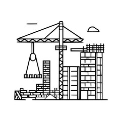 construction icon, crane icon, building icon, industry icon, business icon, architecture icon, house icon, development icon, industrial icon, machine icon,