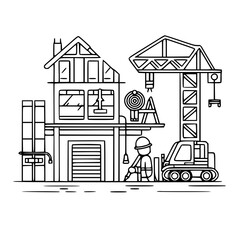 construction icon, crane icon, building icon, industry icon, business icon, architecture icon, house icon, development icon, industrial icon, machine icon,