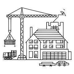 construction icon, crane icon, building icon, industry icon, business icon, architecture icon, house icon, development icon, industrial icon, machine icon,