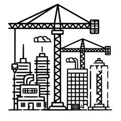 construction icon, crane icon, building icon, industry icon, business icon, architecture icon, house icon, development icon, industrial icon, machine icon,