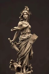 liberty lady beautiful art detailed cartoon woman model pose