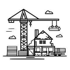 construction icon, crane icon, building icon, industry icon, business icon, architecture icon, house icon, development icon, industrial icon, machine icon,