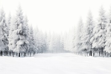 Snow forest backgrounds landscape outdoors - obrazy, fototapety, plakaty