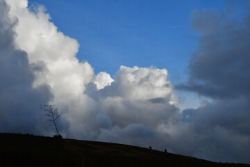Clouds in the sky. Coppanagh Hill, Co. Kilkenny, Ireland