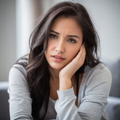 Woman suffering from stress, anxiety, worry and depression