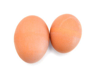 Eggs isolated on white background