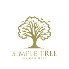 Obraz premium The tree, foundation and non profit logo vector illustration