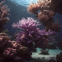 Corals in the deep ocean, Generative AI