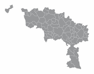 Hainaut administrative map