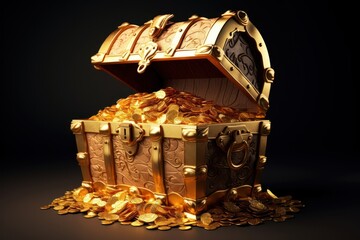 Treasure investment darkness currency.