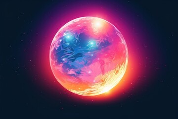 Fototapeta premium Moon isolated astronomy universe sphere.