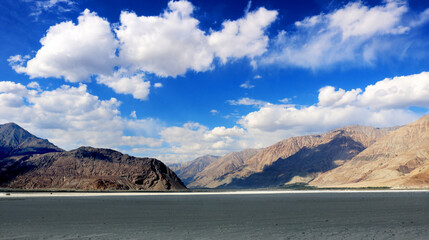 Spectacular view mountains and landscapes of Ladakh, India.