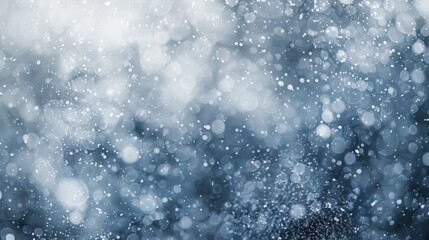 Snow-covered ground close-up in winter