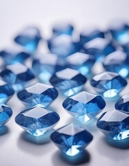 Fototapeta premium blue glass stones