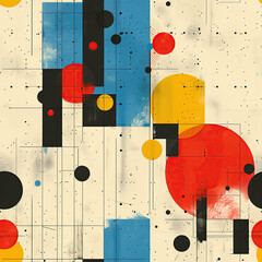 Minimalist abstract line art for modern office decor pattern