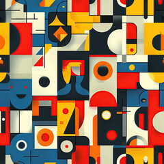 Minimalist abstract line art for modern office decor pattern