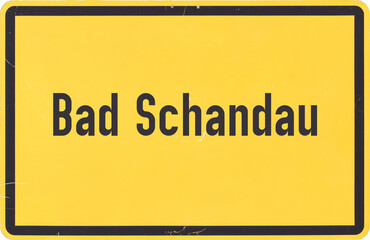 Ortsschild Bad Schandau