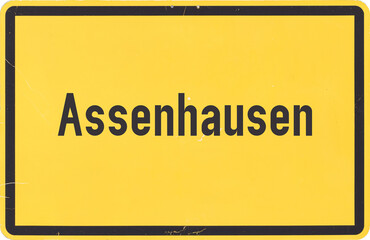 Ortsschild Assenhausen
