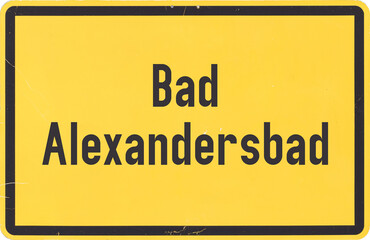 Ortsschild Bad Alexandersbad