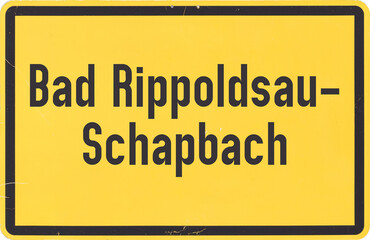 Ortsschild Bad Rippoldsau-Schapbach