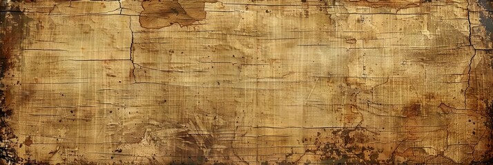 Aged and Distressed Weathered Egyptian Papyrus Wallpaper with Muted Earth Toned Colors Providing Ample Blank Expanses for Messaging and Capturing the