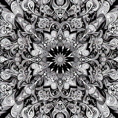 Ein schwarz wei&szlig; vector eines komplexen Musters