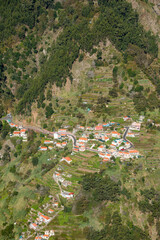 Eira do Serrado interior of Madeira island with mountains and levadas Portugal