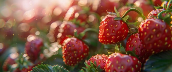 Close Up of Fresh Strawberries